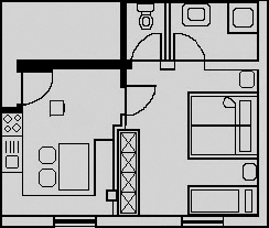 Apartment II ca. 45 m²